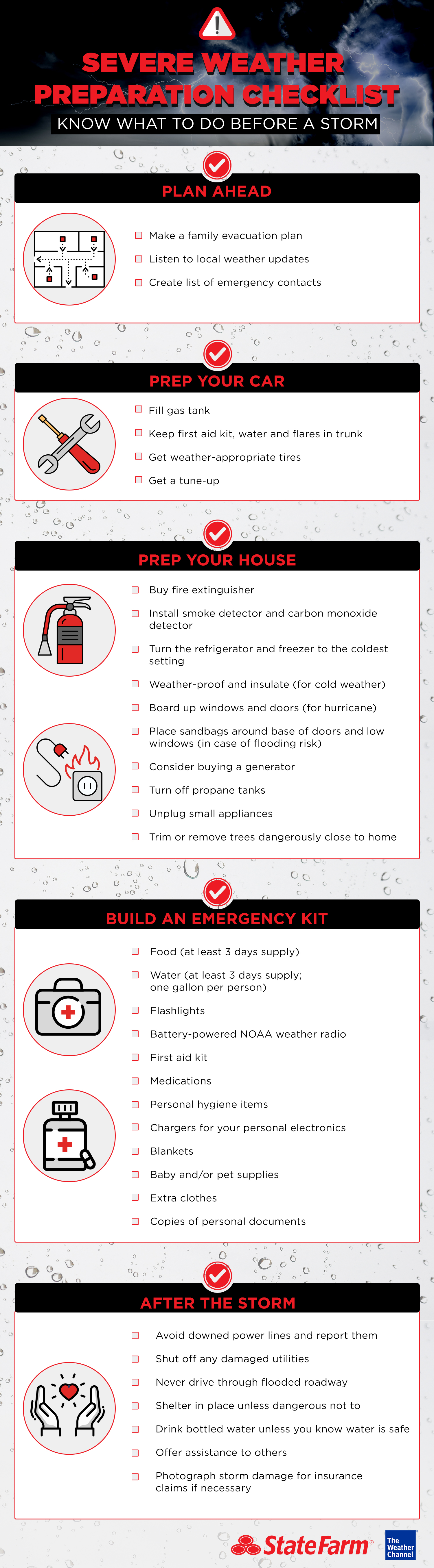 AllWeather Prep Checklist For Emergencies The Weather Channel